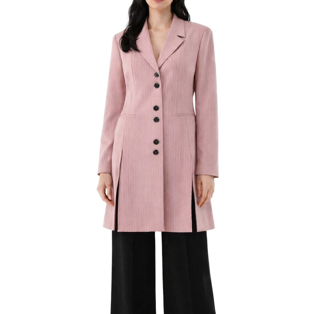 Justin Taylor For SUI Vintage Pink Stripe Blazer Jacket Size 6